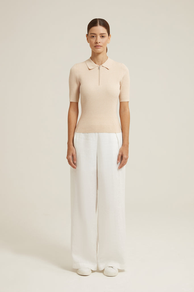 Ava Polo Neck With Half Zip
