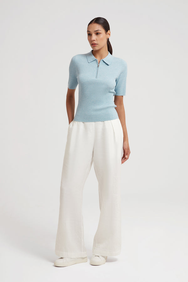 Ava Polo Neck With Half Zip