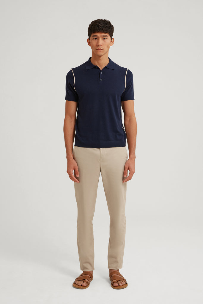 ELIAS WOOL SILK POLO