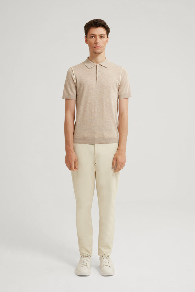 ELIAS WOOL SILK POLO