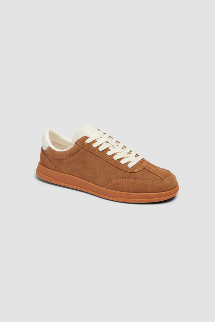 Jetty Sneaker In Camel Suede