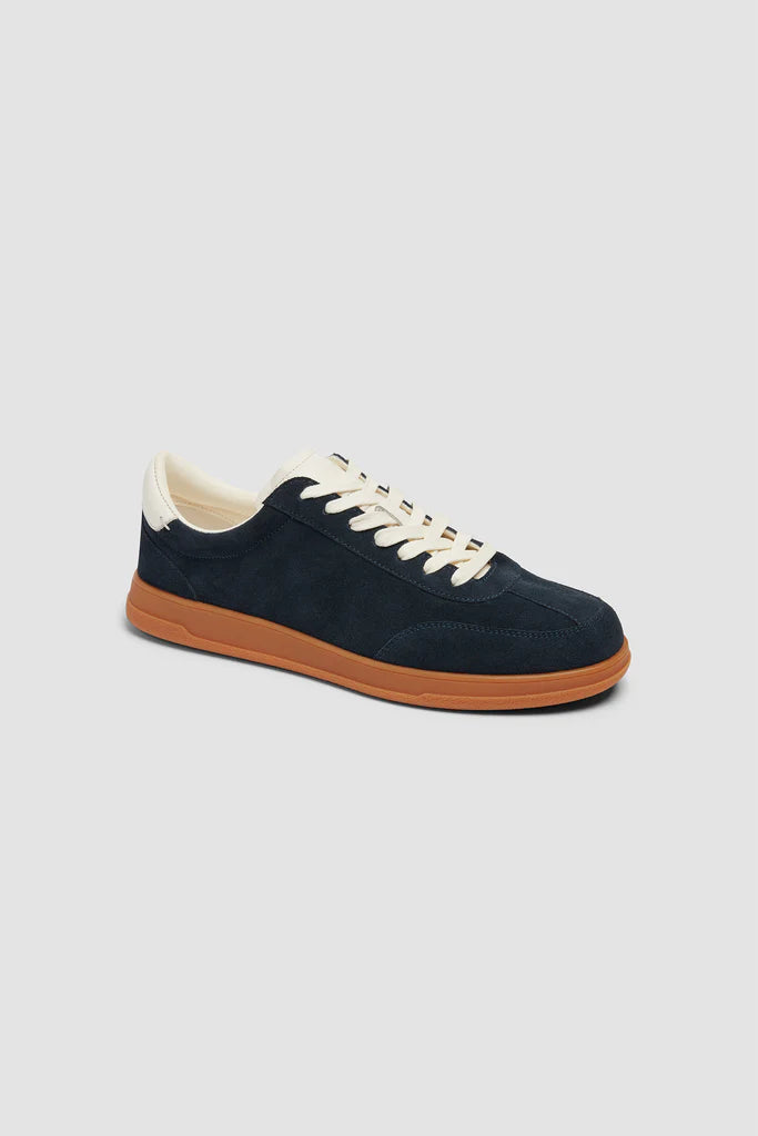 Jetty Sneaker In Navy Suede