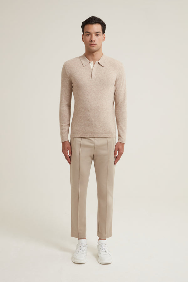 Jose Long Sleeve Button Up Polo Neck