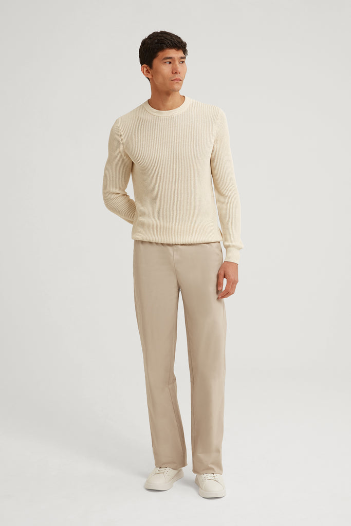 JUAN COTTON LINEN CREW