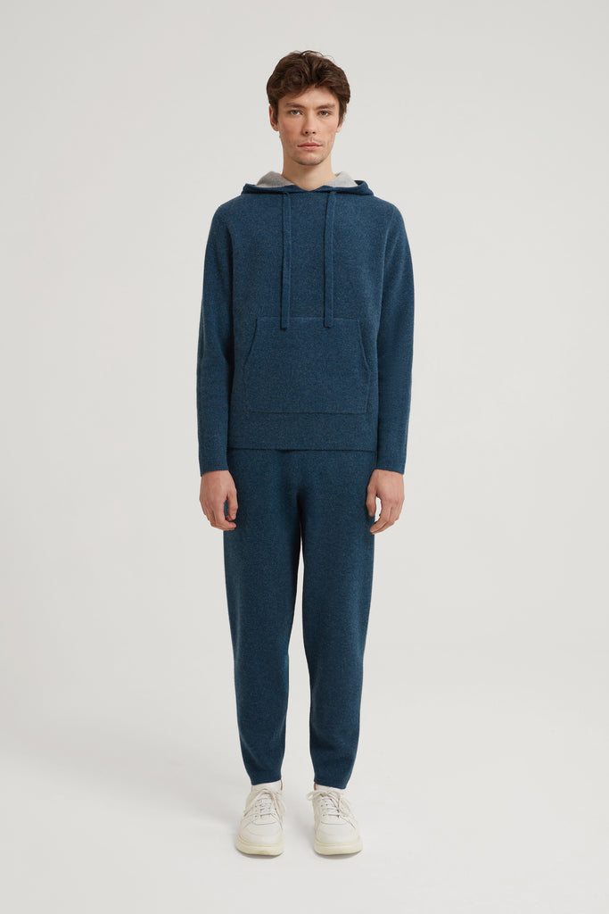 JUDE CONTRAST CASHMERE HOODIE