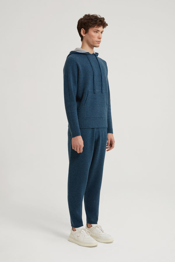 JUDE CONTRAST CASHMERE HOODIE