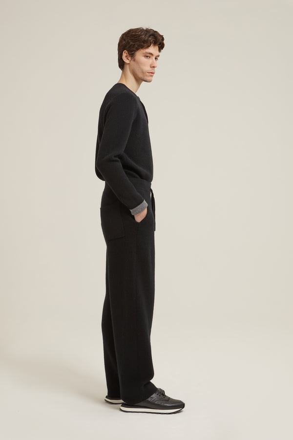 Kai Double Faced Wide Leg Jogger