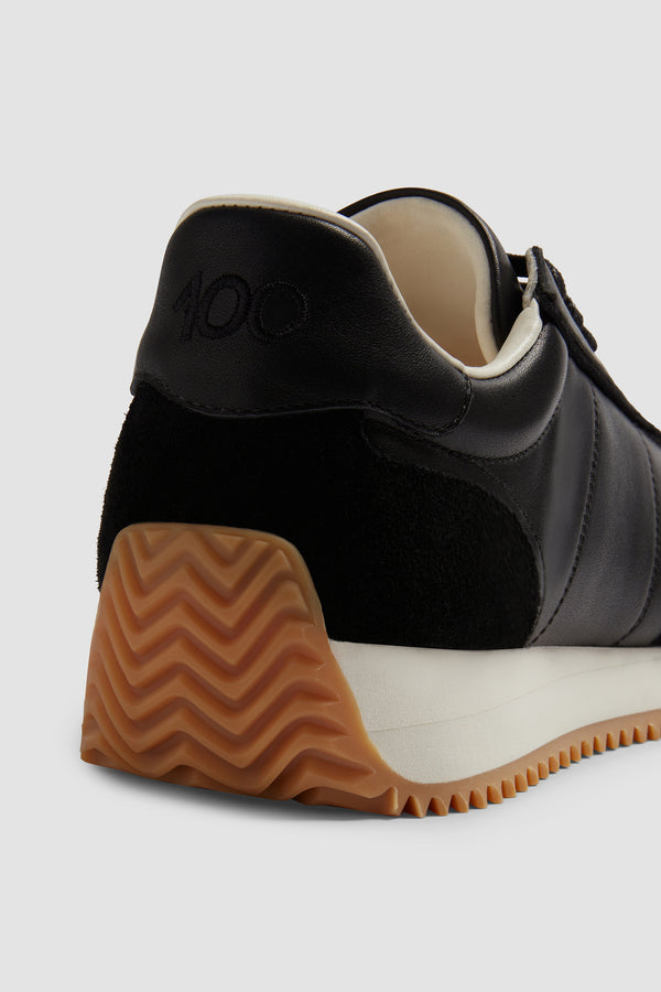 Rafa Sneaker In Black Leather And  Suede